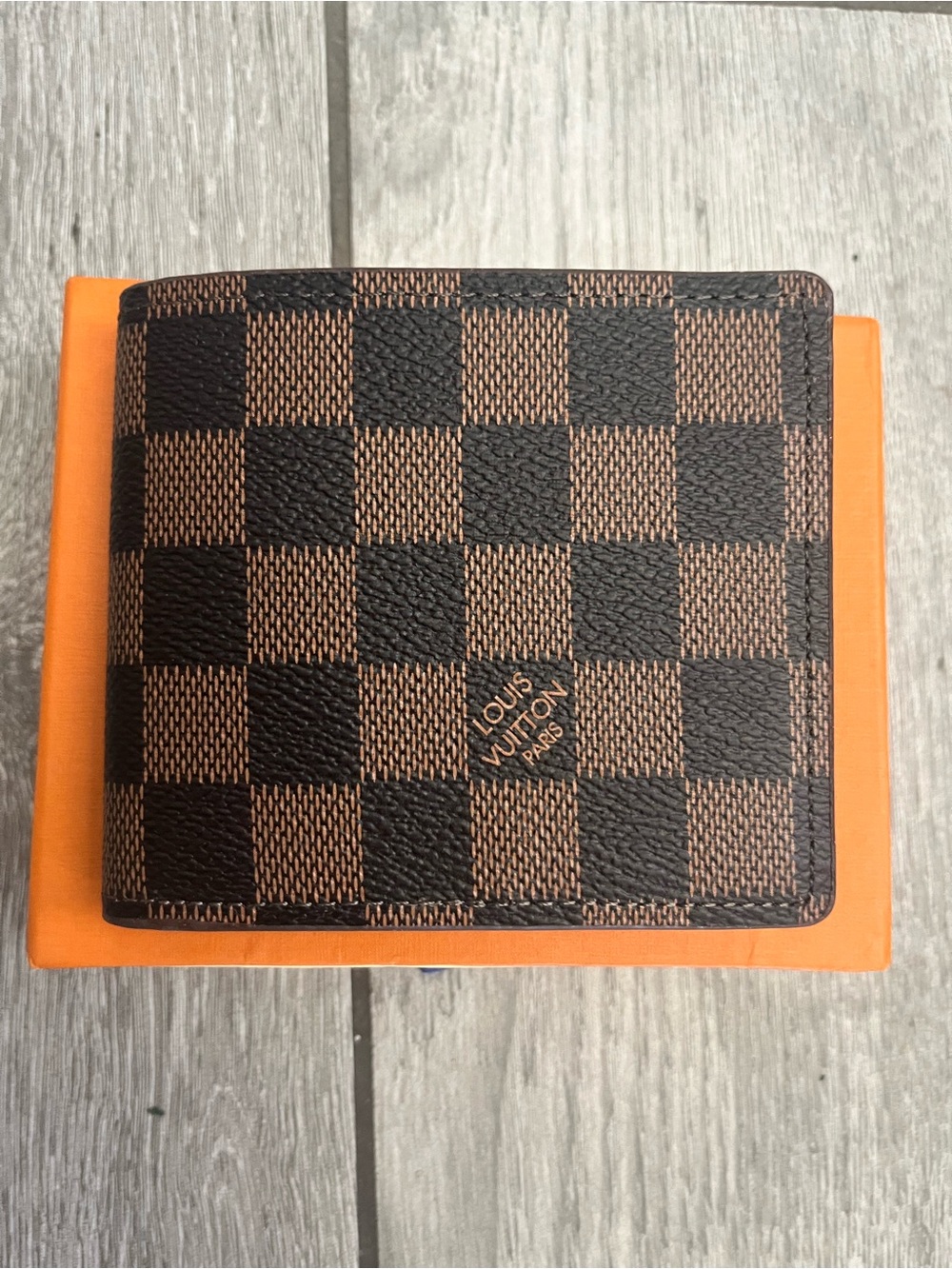 Louis Vuitton Damier Ebene Brown and Dark Brown Card & Key Bifold
